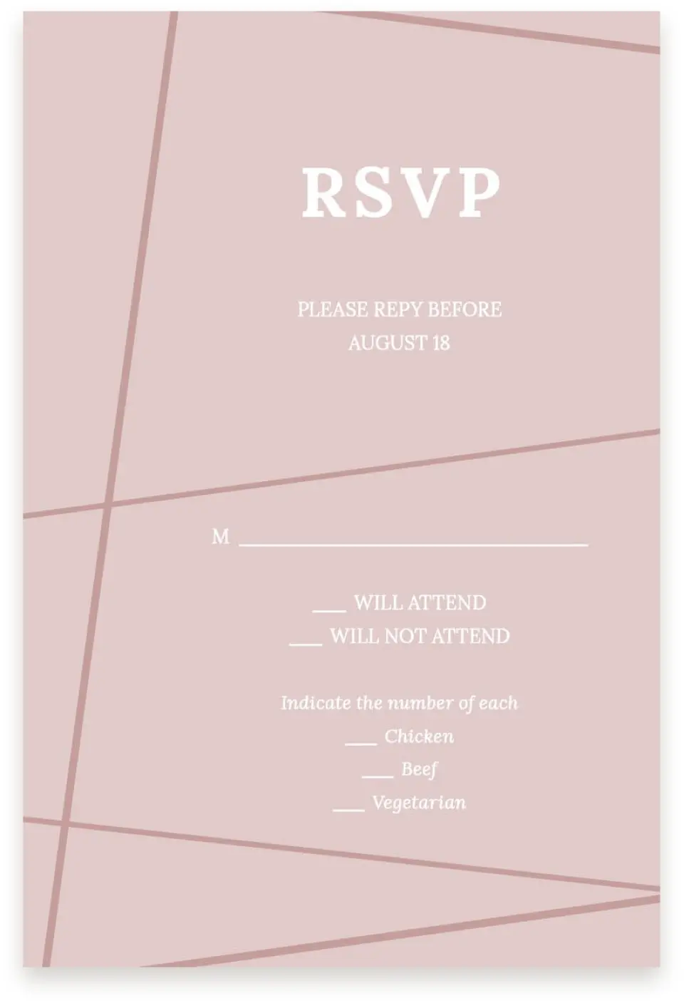 This is a  4" x 6" RSVP Postcards (Pocket Invitation) called Gilded Affair printed in full color with Silver foil on Luxe Satin (coated) paper