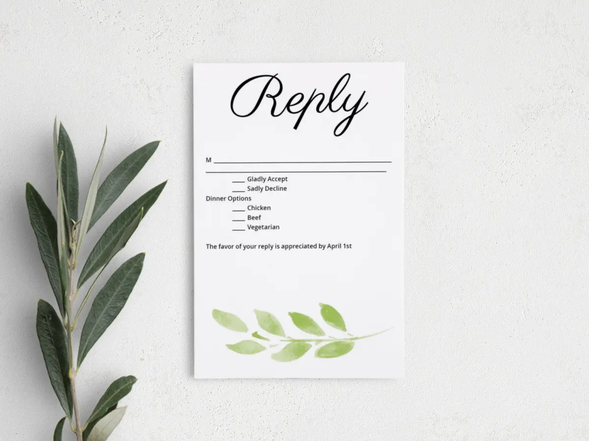 Step RSVP Postcards