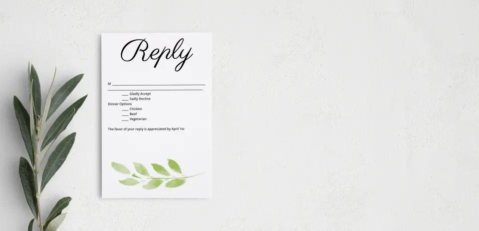Step RSVP Postcards