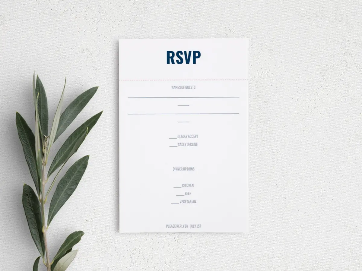 Step RSVP Postcards