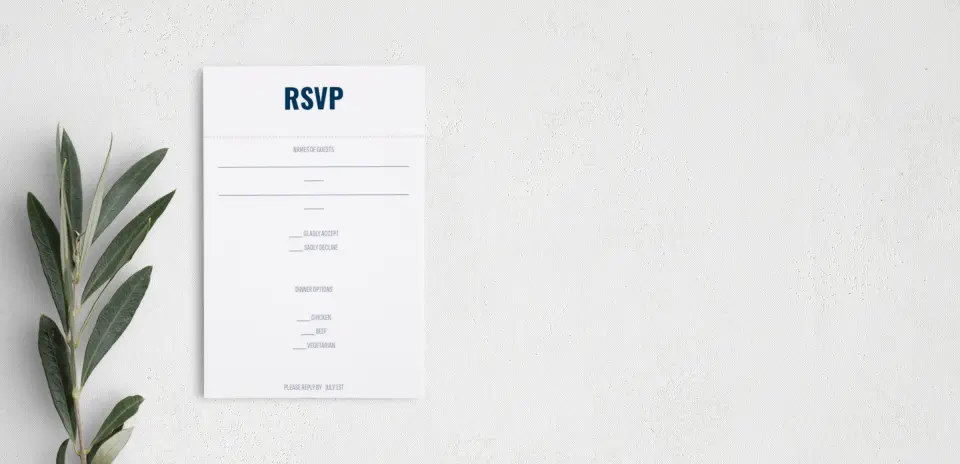 Step RSVP Postcards
