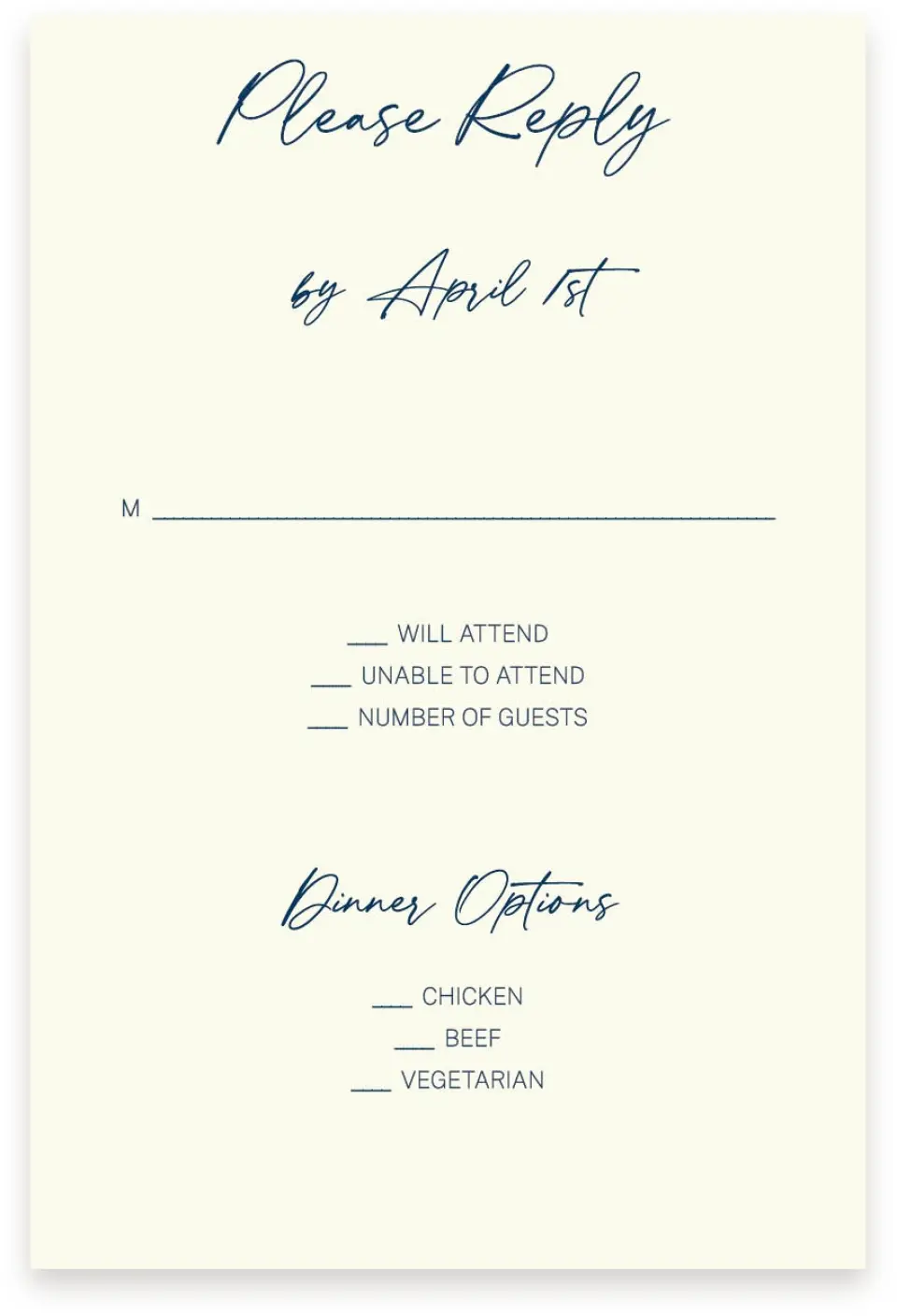 This is a  4" x 6" RSVP Postcards (Pocket Invitation) called Lustrous Lines printed in full color with Silver foil on Luxe Satin (coated) paper
