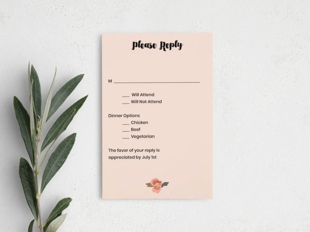 Step RSVP Postcards