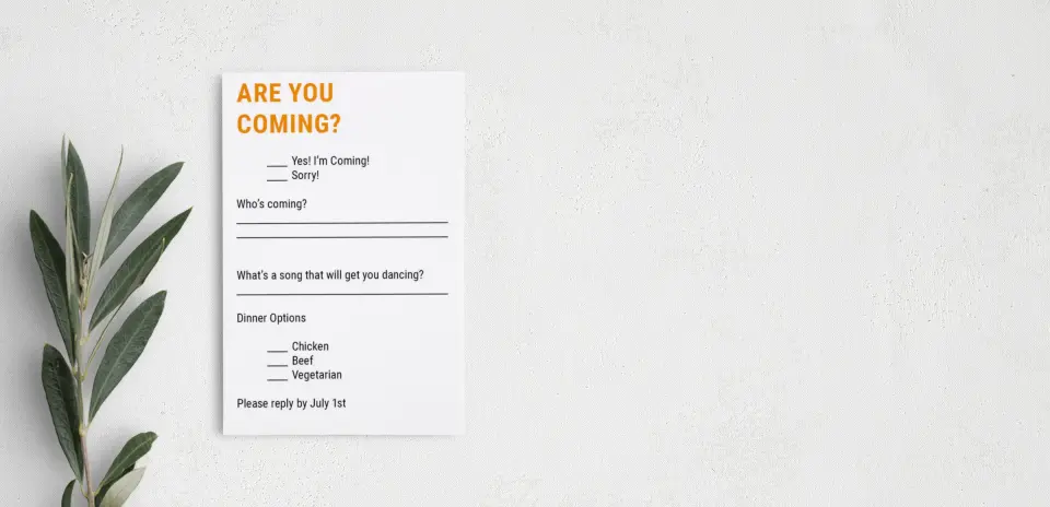 Step RSVP Postcards