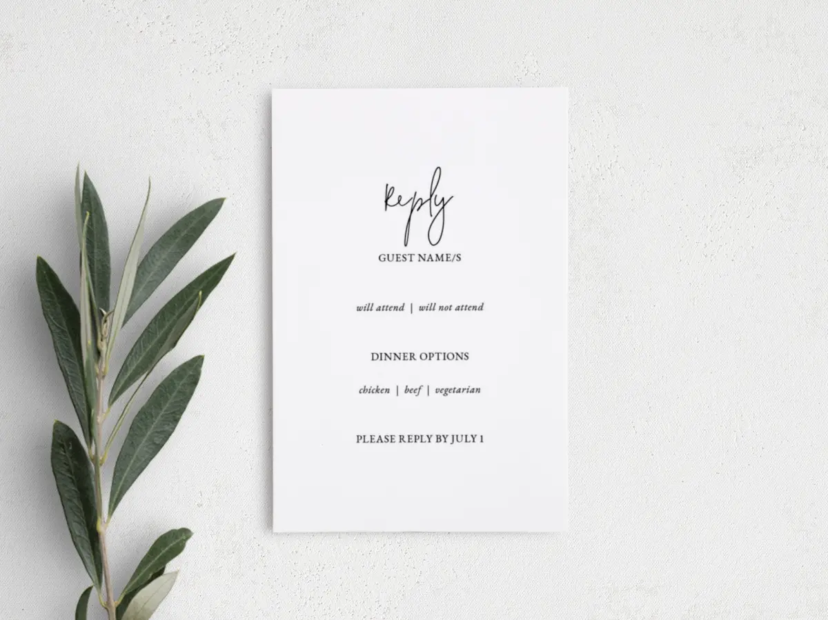 Step RSVP Postcards