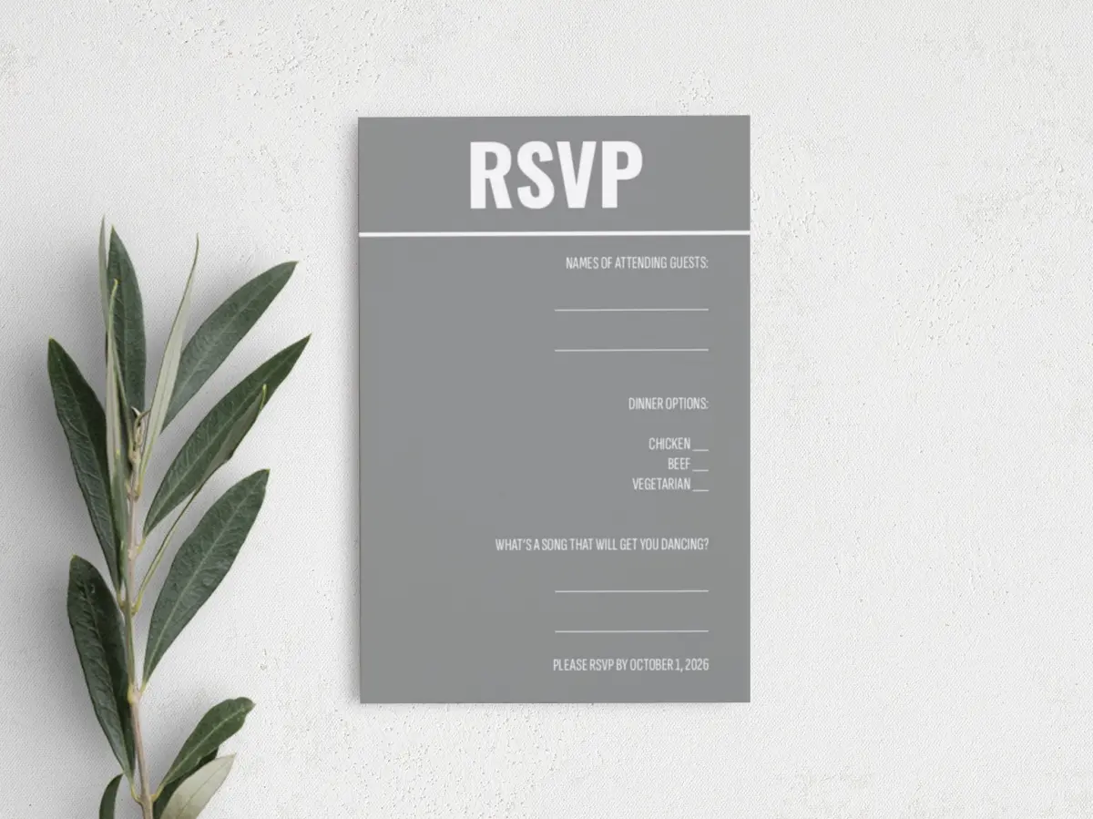 Step RSVP Postcards
