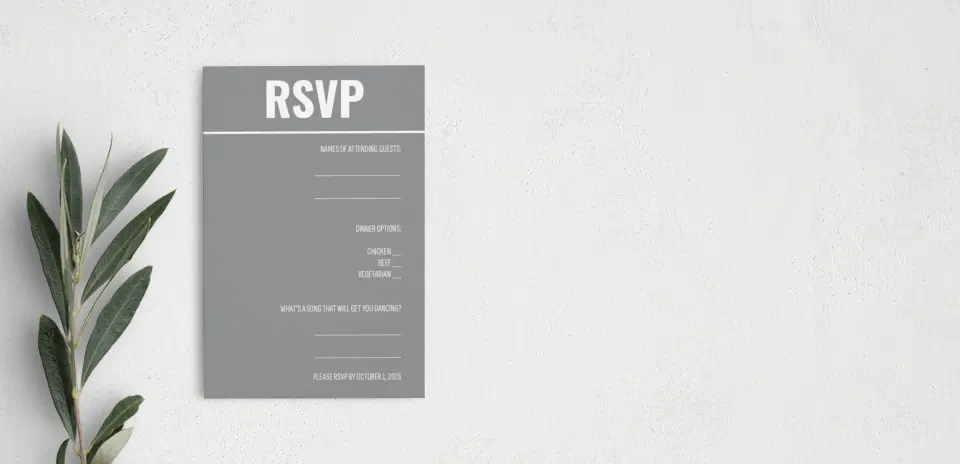 Step RSVP Postcards