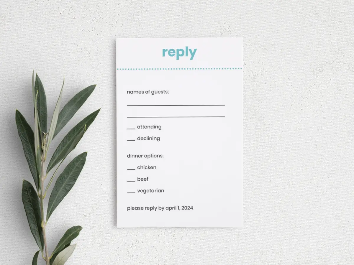 Step RSVP Postcards