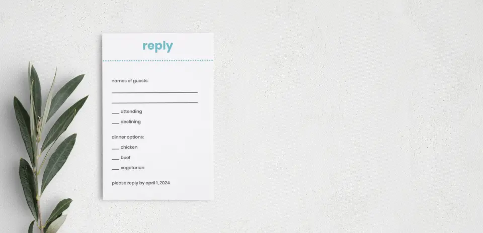 Step RSVP Postcards