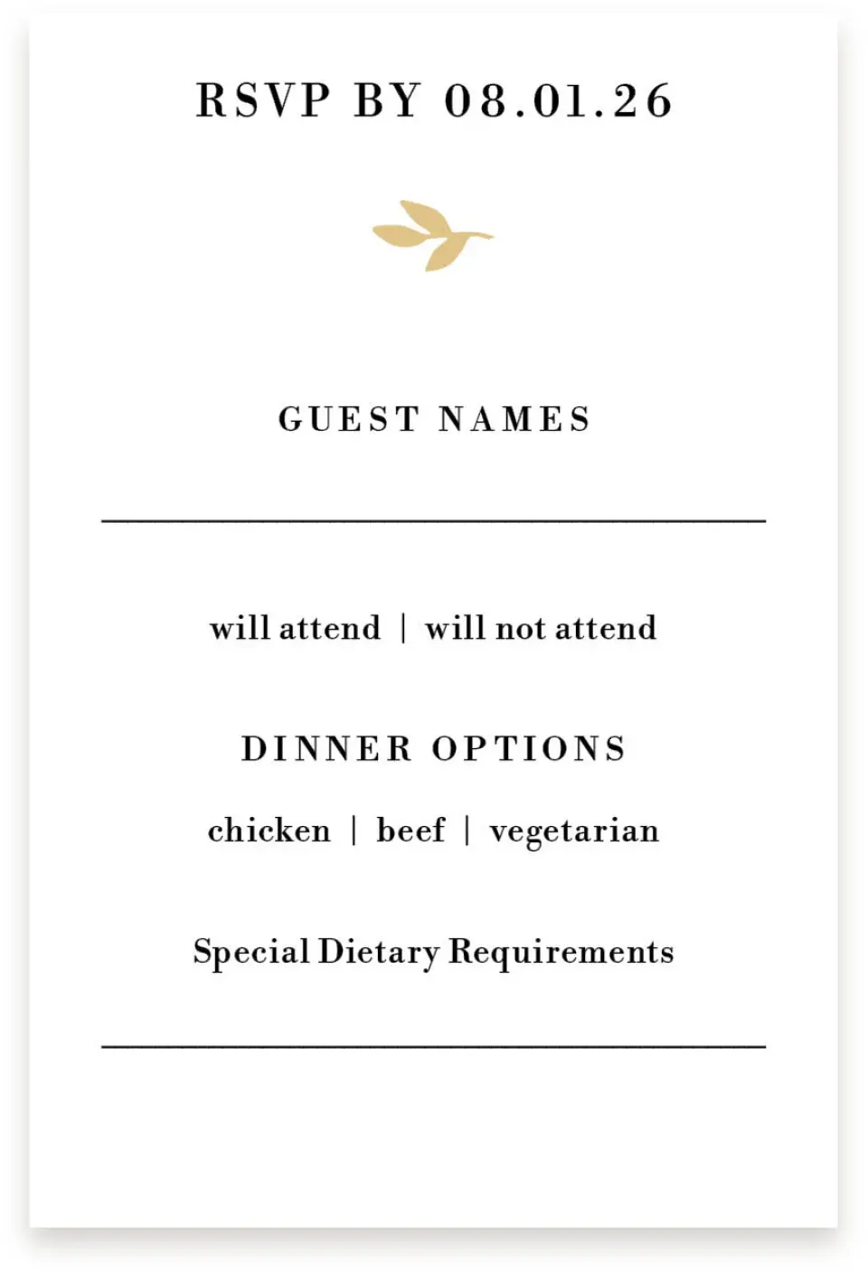 This is a  4" x 6" RSVP Postcards (Pocket Invitation) called Charming Monogram printed in full color with Silver foil on Luxe Satin (coated) paper