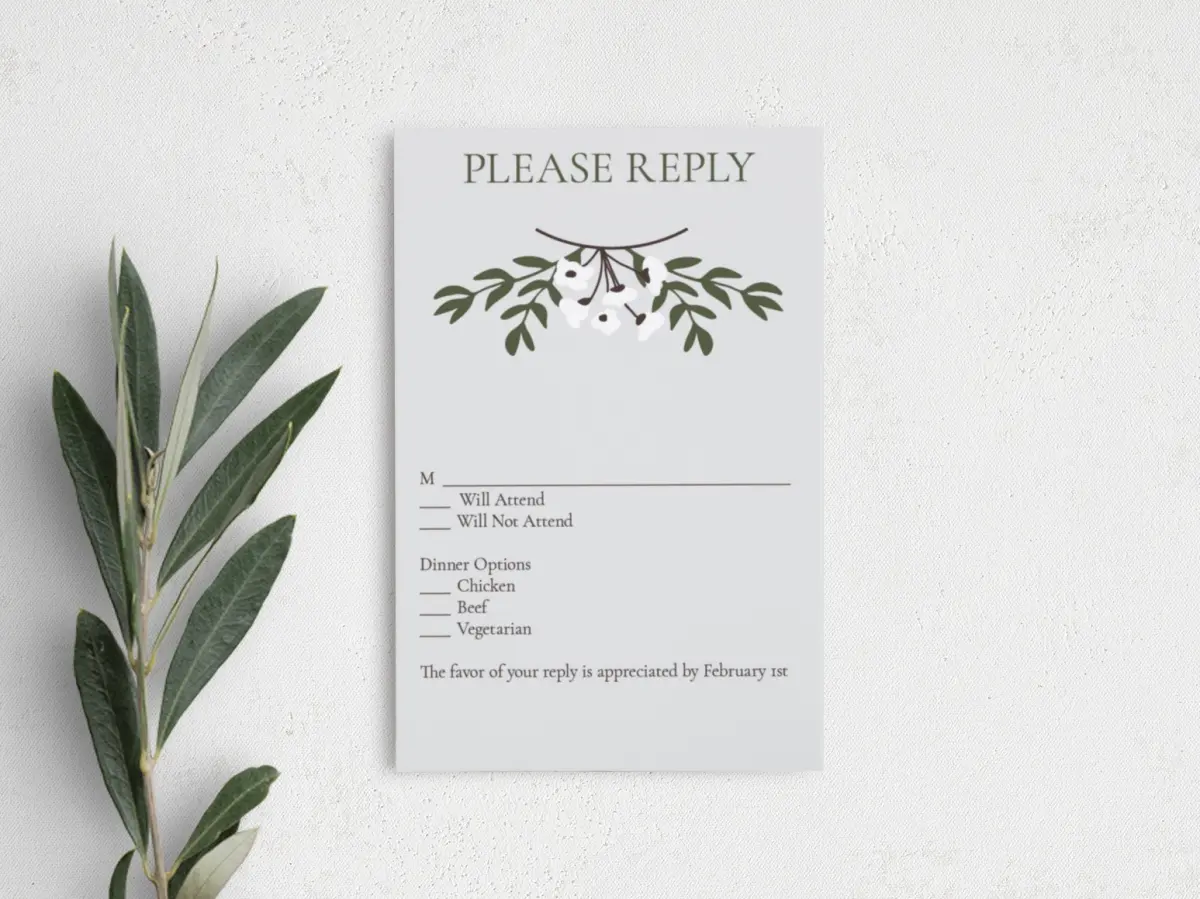 Step RSVP Postcards