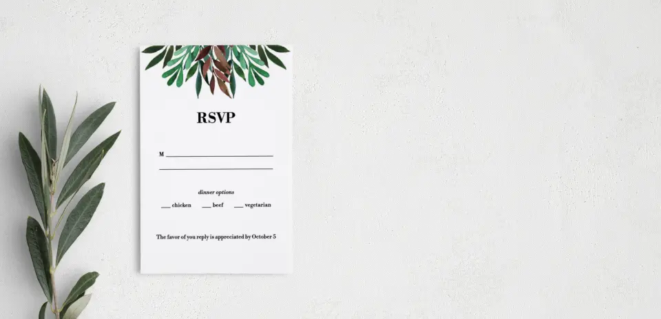 Step RSVP Postcards