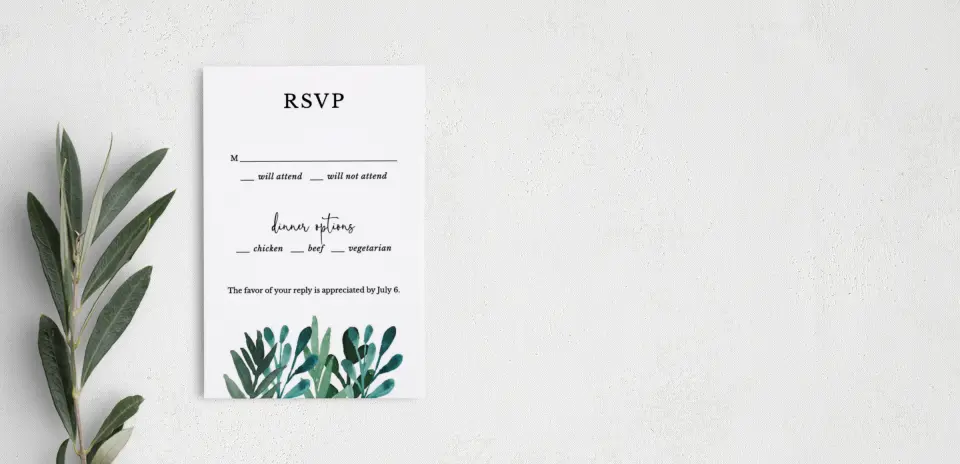 Step RSVP Postcards