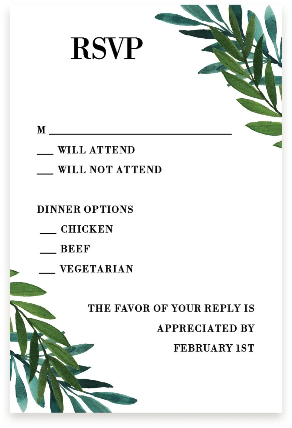 This is a  4" x 6" RSVP Postcards (Pocket Invitation) called Sweet Eternity printed in full color with Silver foil on Luxe Satin (coated) paper