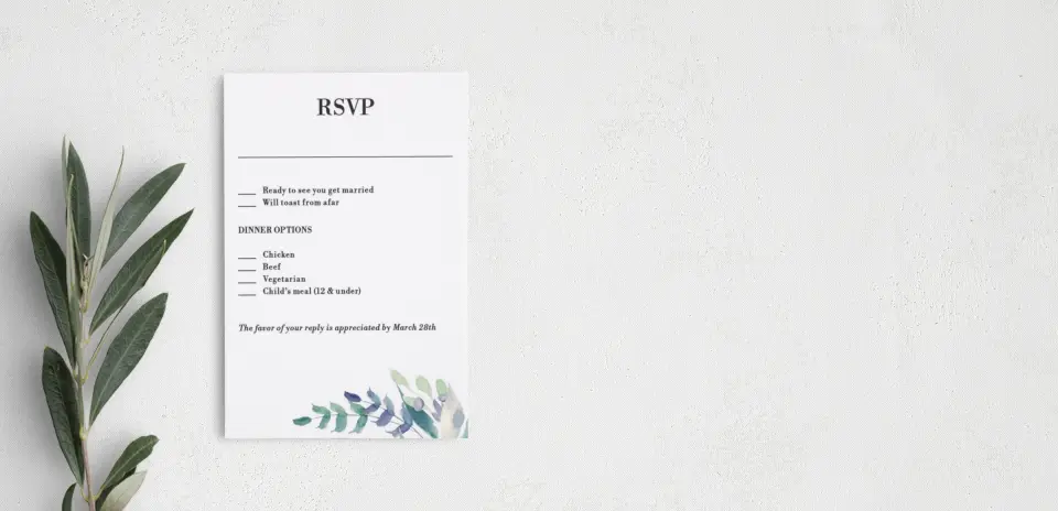 Step RSVP Postcards