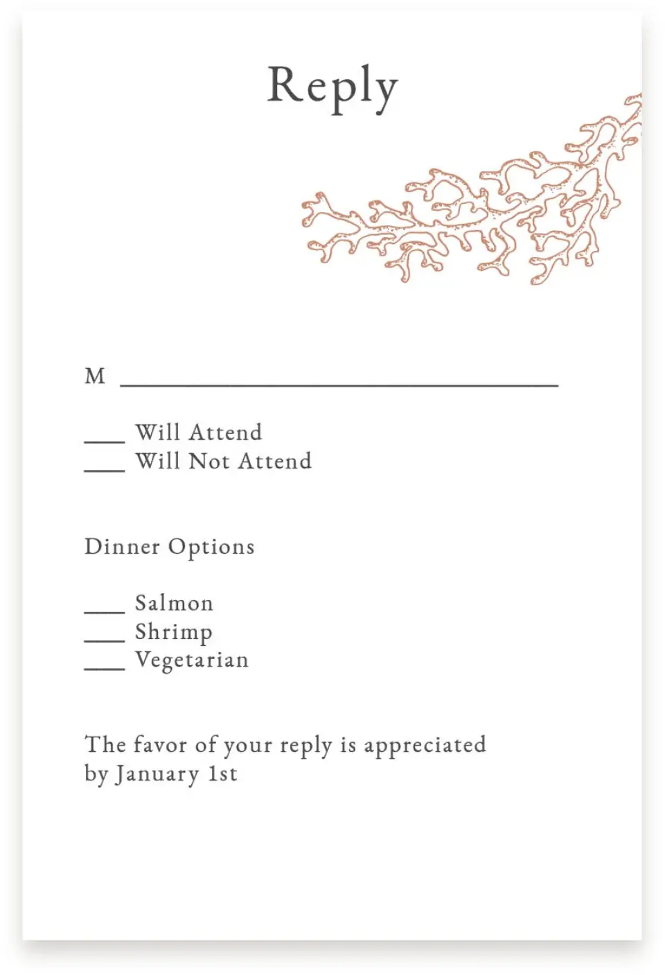 This is a  4" x 6" RSVP Postcards (Pocket Invitation) called Tropical Heaven printed in full color on Premium Smooth paper