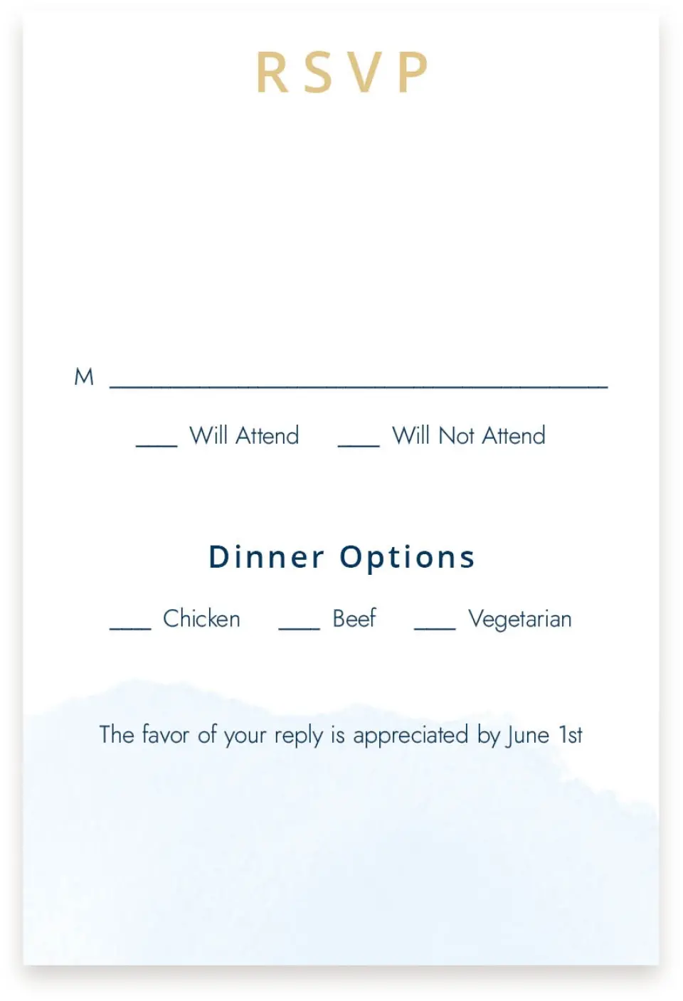 This is a  4" x 6" RSVP Postcards (Pocket Invitation) called Stamped Palms printed in full color on Premium Smooth paper