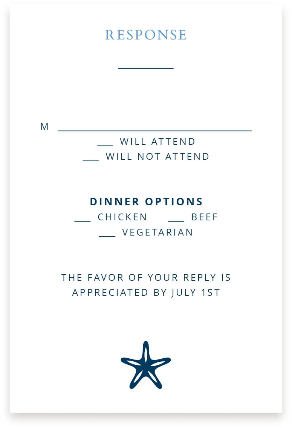 This is a  4" x 6" RSVP Postcards (Pocket Invitation) called Beachcomber printed in full color on Premium Smooth paper