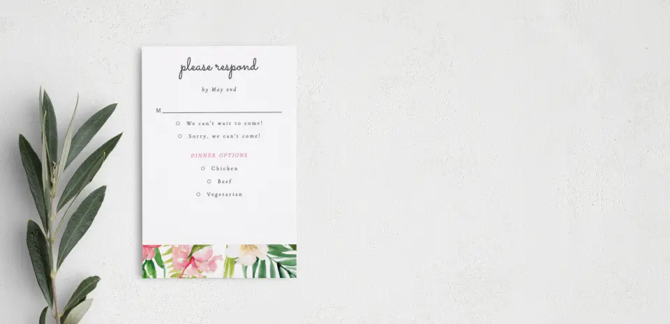Step RSVP Postcards