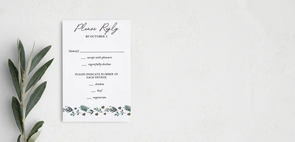 Step RSVP Postcards