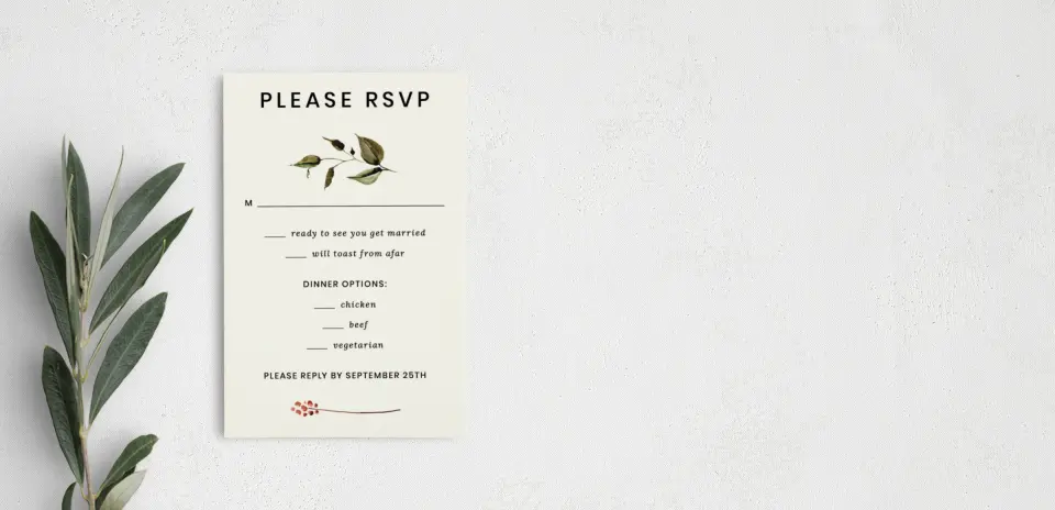 Step RSVP Postcards