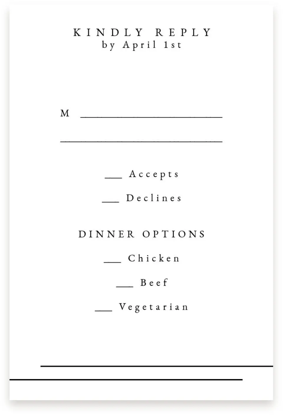 This is a  4" x 6" RSVP Postcards (Pocket Invitation) called Mod Frame printed in full color on Premium Smooth paper