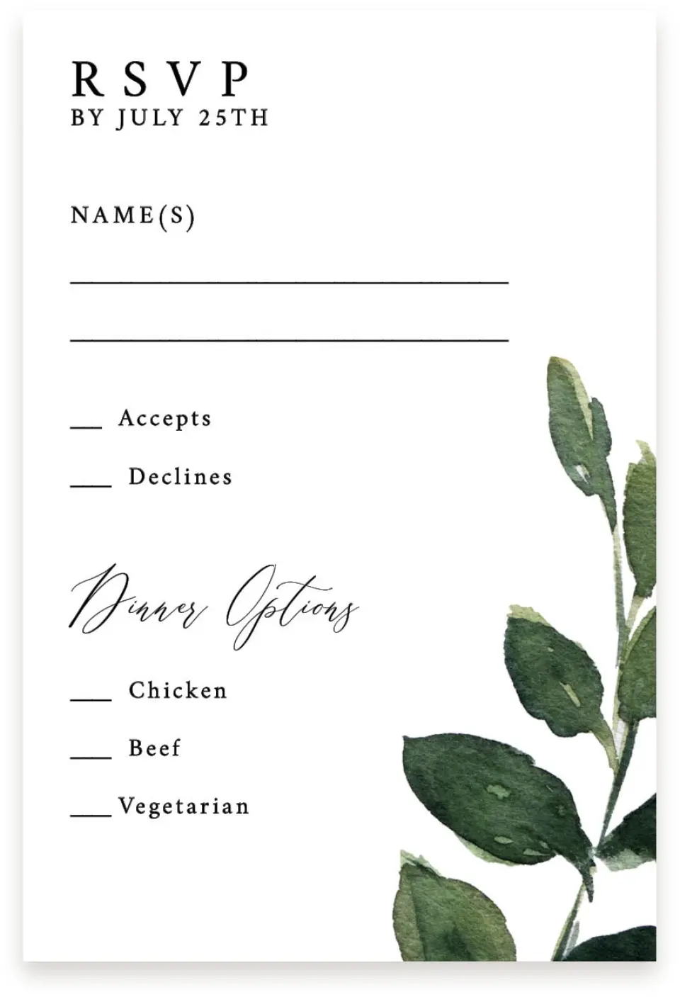 This is a  4" x 6" RSVP Postcards (Pocket Invitation) called All for Love printed in full color with Silver foil on Luxe Satin (coated) paper