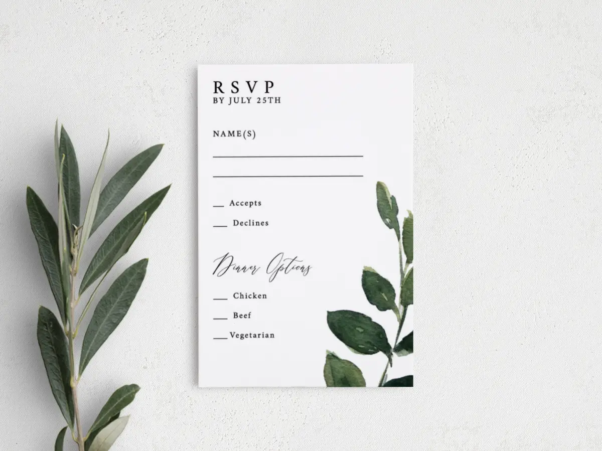 Step RSVP Postcards