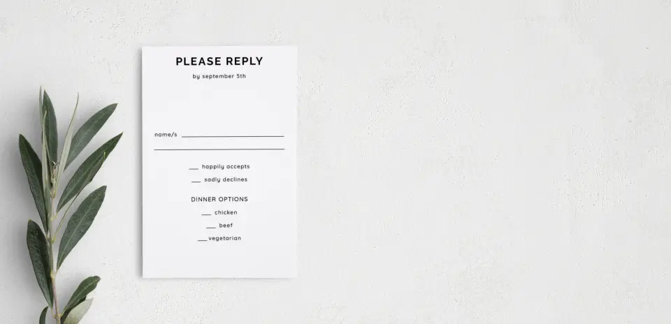 Step RSVP Postcards
