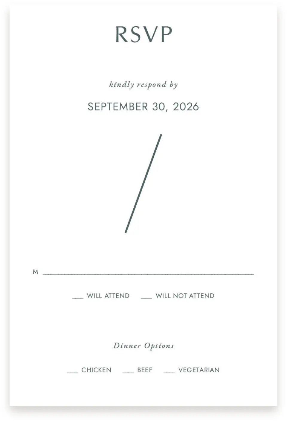 This is a  4" x 6" RSVP Postcards (Pocket Invitation) called Mod Shapes printed in full color on Premium Smooth paper