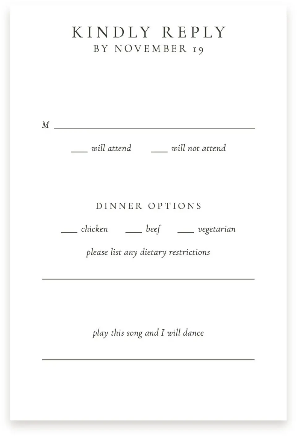 This is a  4" x 6" RSVP Postcards (Pocket Invitation) called Festive Celebration printed in full color on Premium Smooth paper