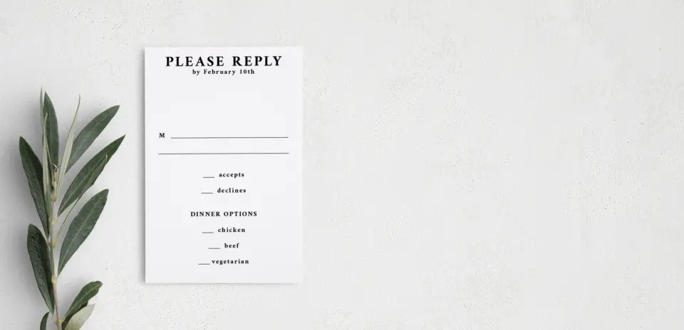 Step RSVP Postcards