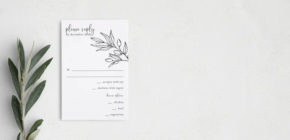 Step RSVP Postcards