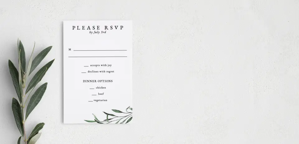 Step RSVP Postcards