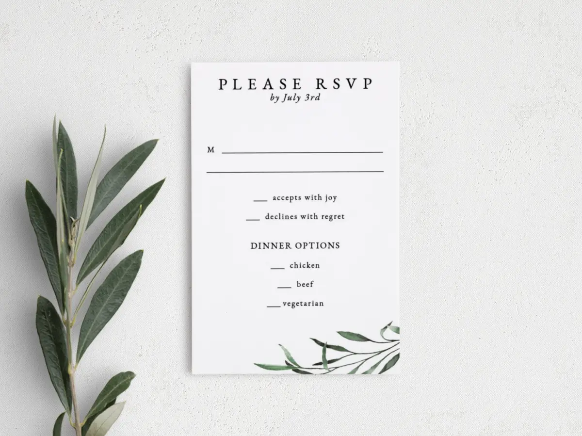 Step RSVP Postcards