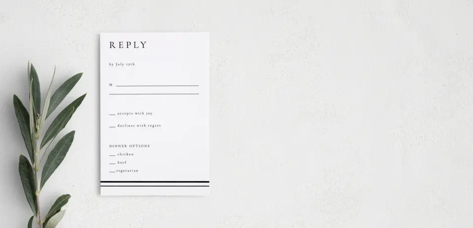 Step RSVP Postcards