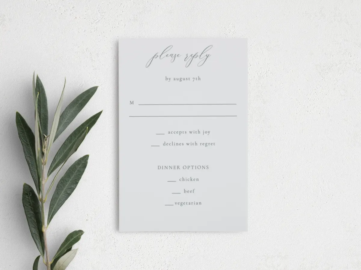 Step RSVP Postcards