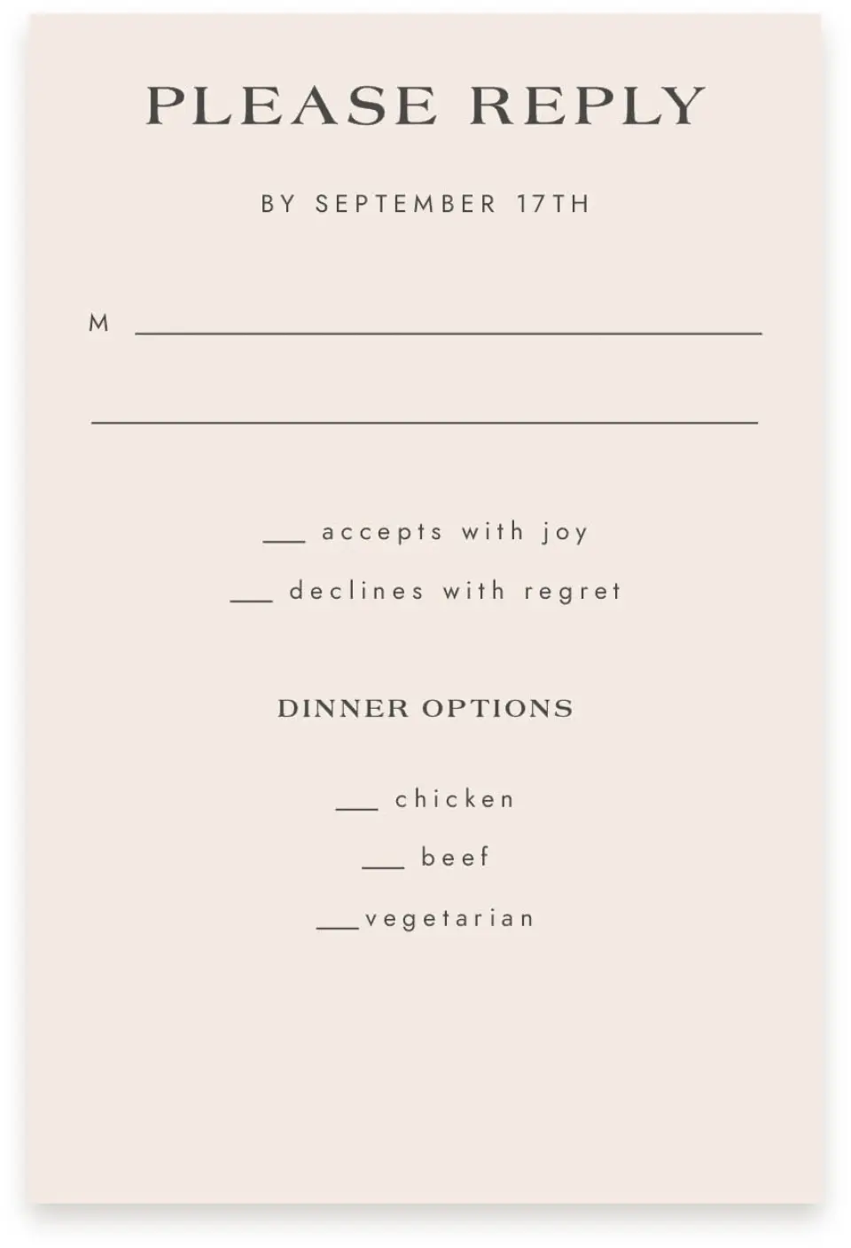 This is a  4" x 6" RSVP Postcards (Pocket Invitation) called Dazzling Moment printed in full color on Premium Smooth paper