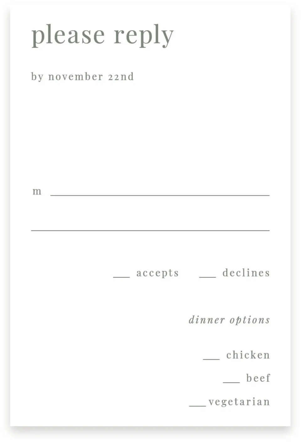 This is a  4" x 6" RSVP Postcards (Pocket Invitation) called Darling Digest printed in full color with Silver foil on Luxe Satin (coated) paper