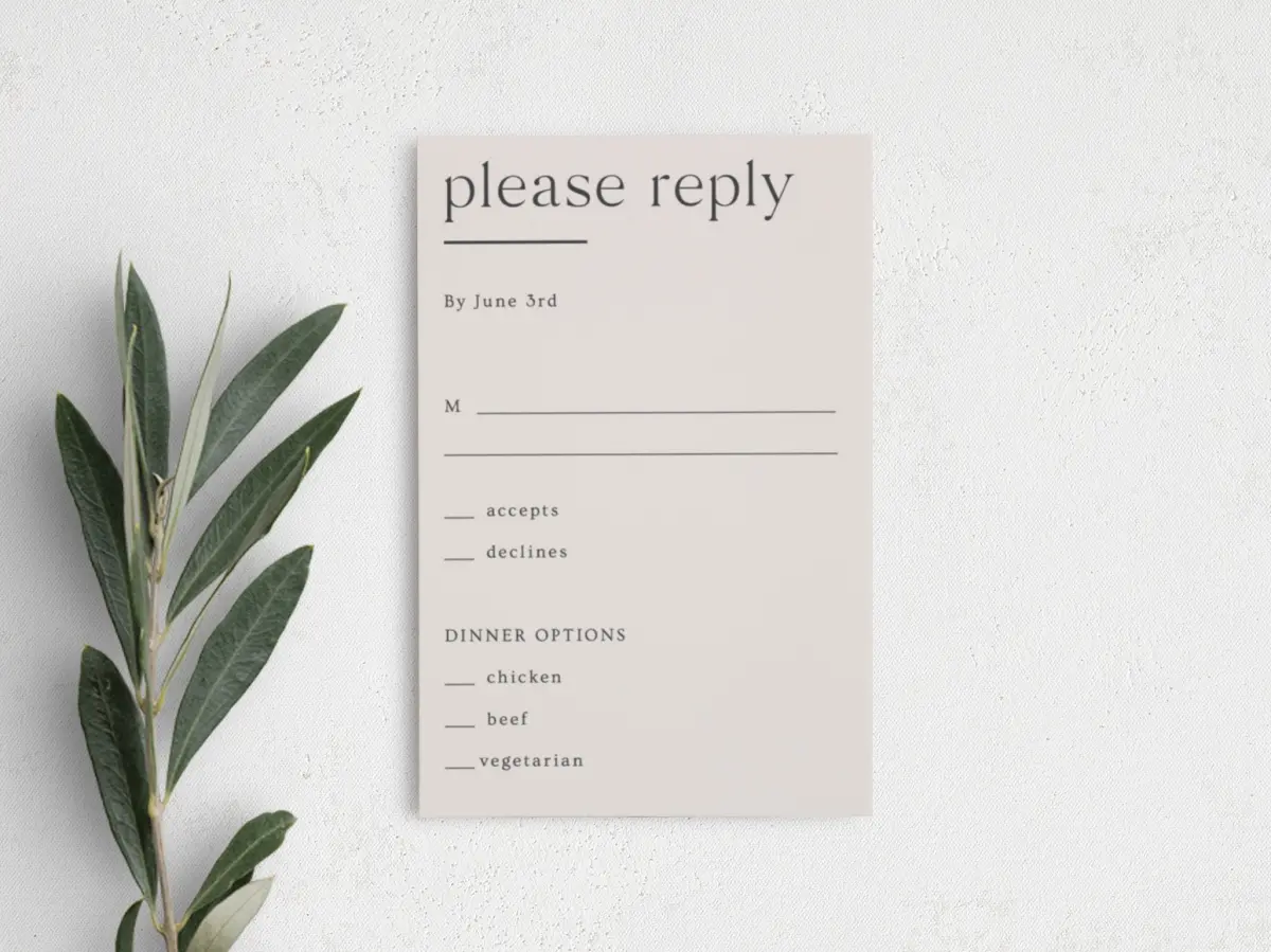 Step RSVP Postcards
