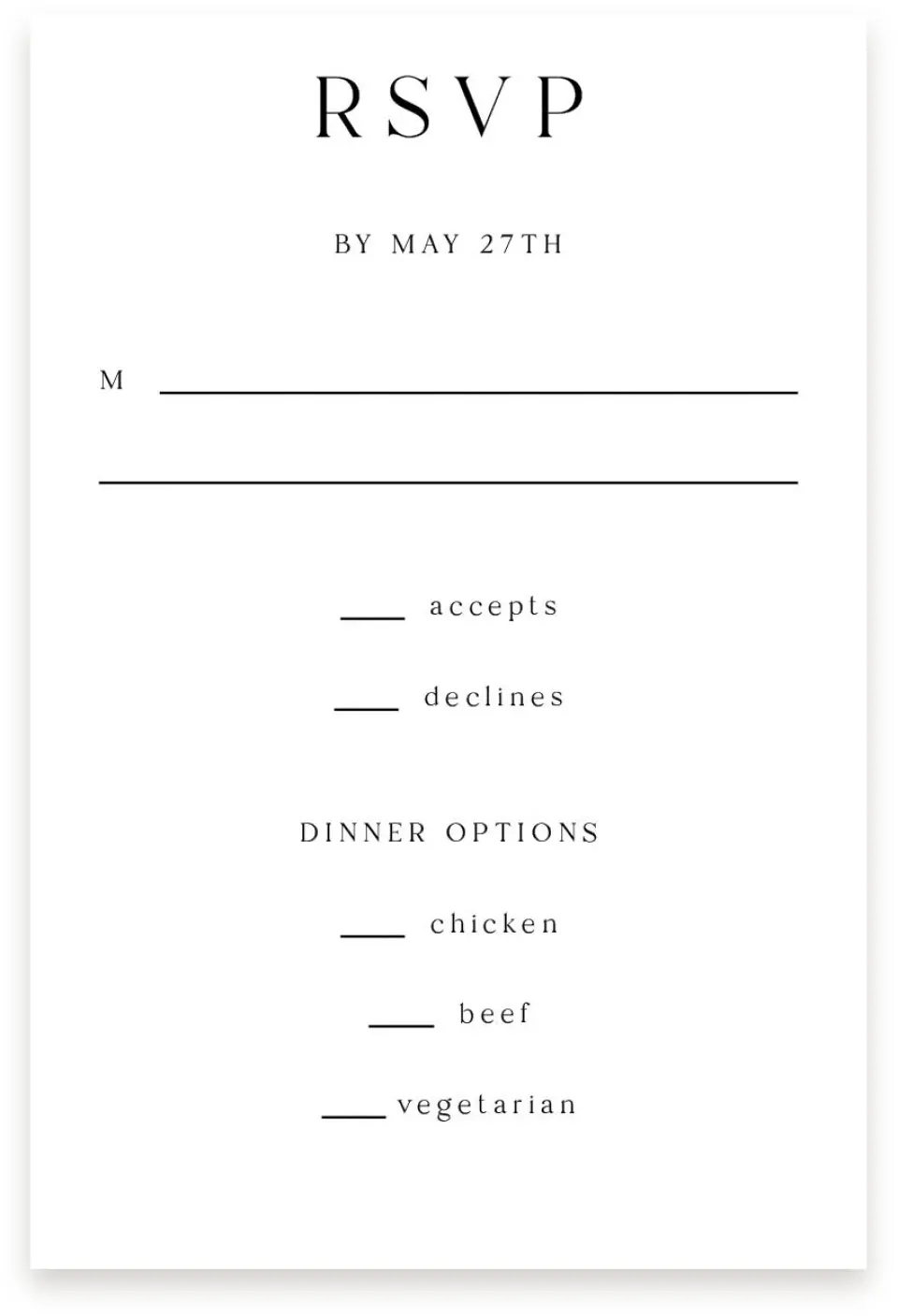 This is a  4" x 6" RSVP Postcards (Pocket Invitation) called Devoted Delight printed in full color with Silver foil on Luxe Satin (coated) paper