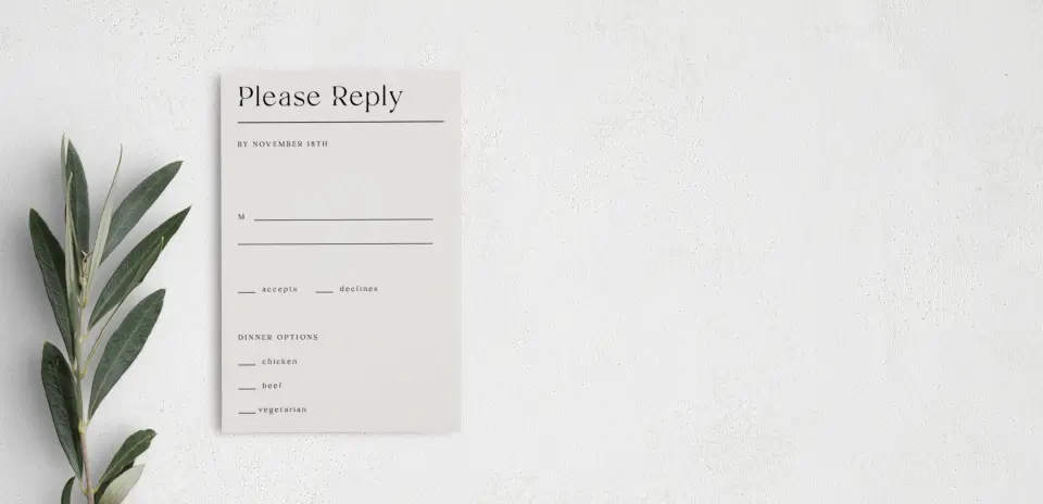 Step RSVP Postcards