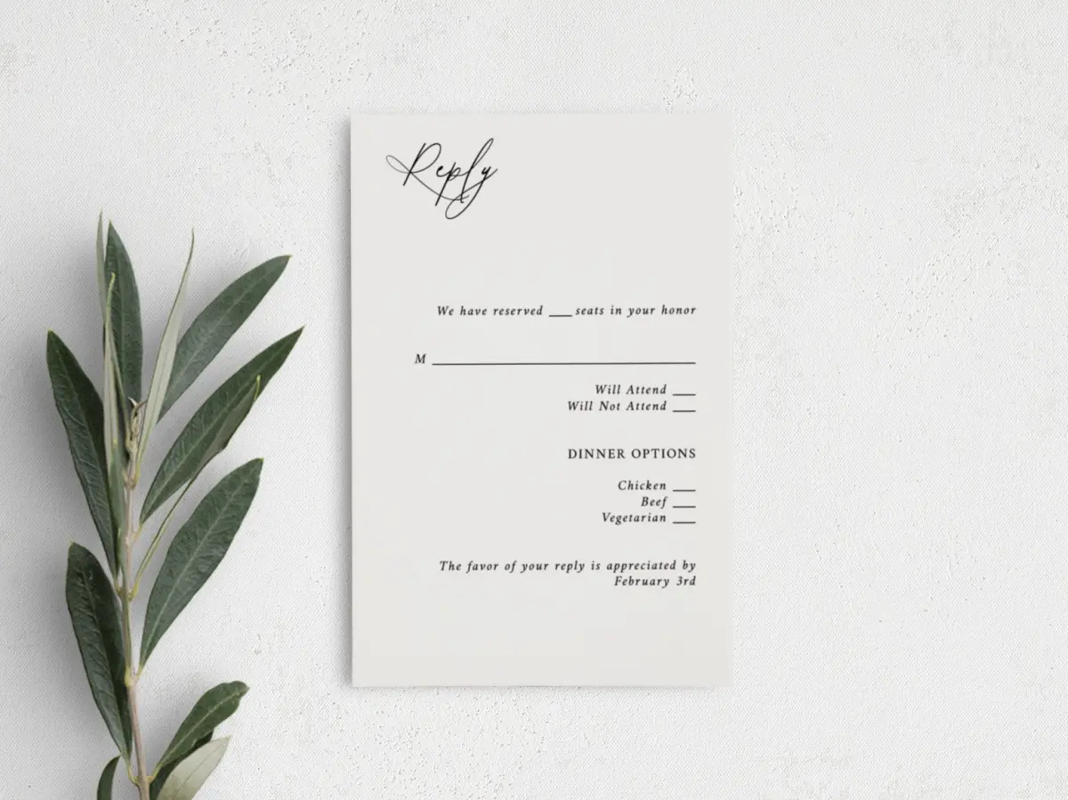 Step RSVP Postcards