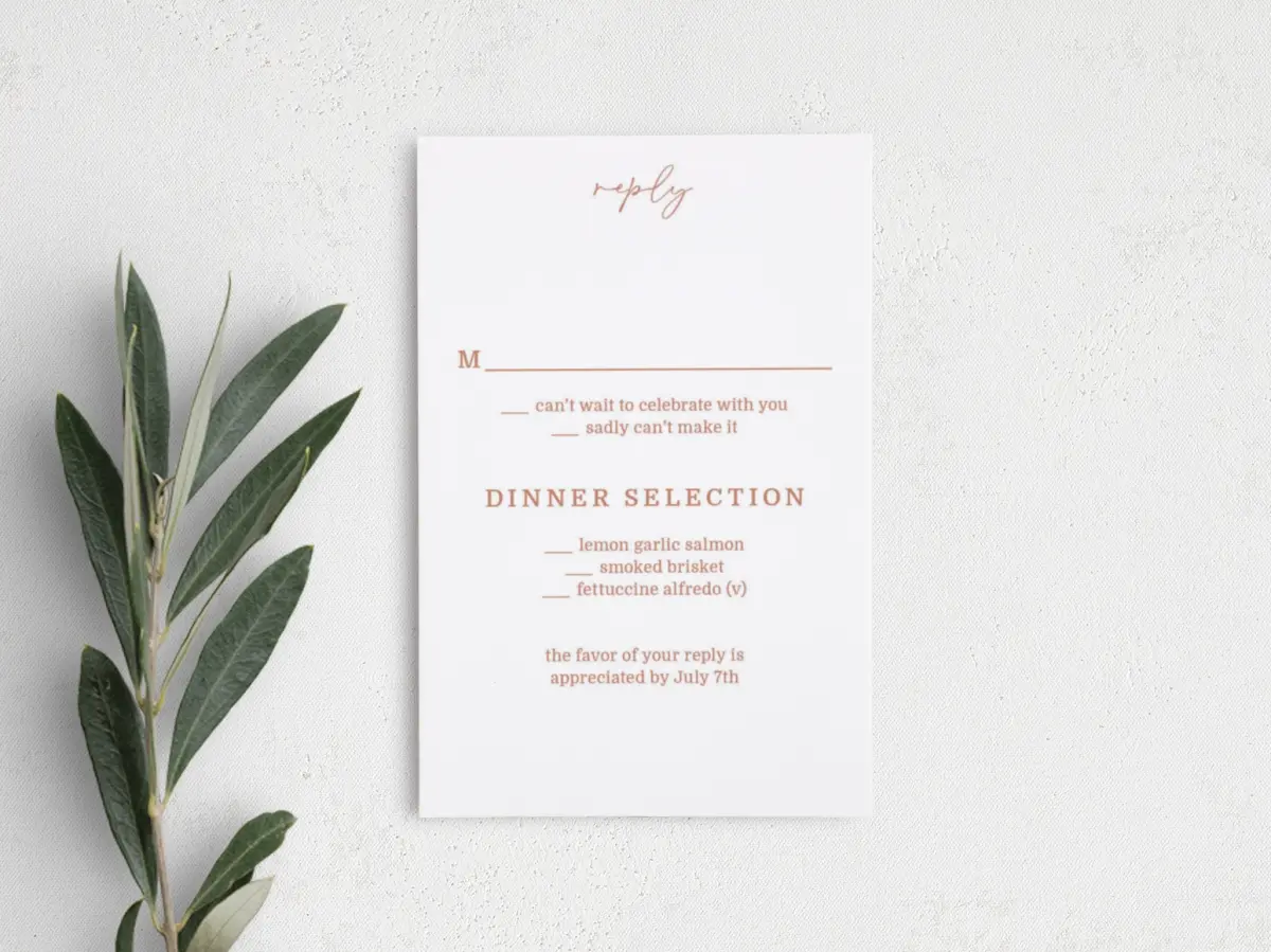 Step RSVP Postcards