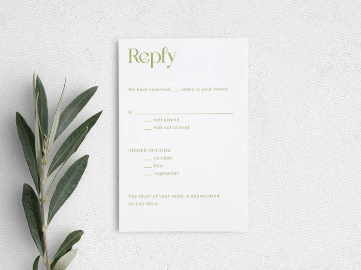 Step RSVP Postcards