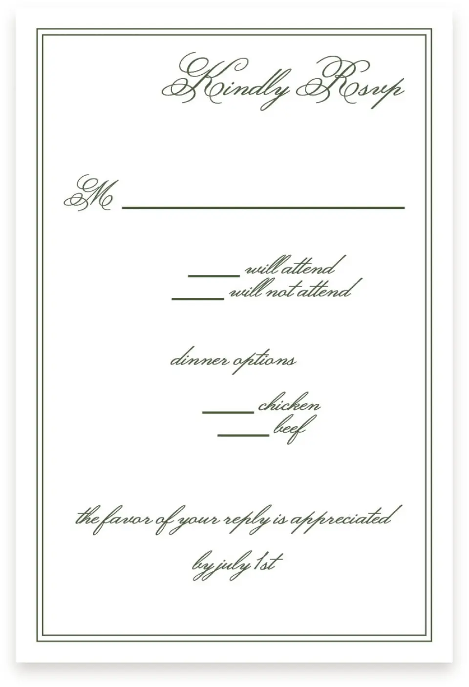 This is a  4" x 6" RSVP Postcards (Pocket Invitation) called Aloha Amore printed in full color on Premium Smooth paper