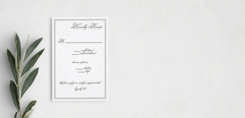 Step RSVP Postcards