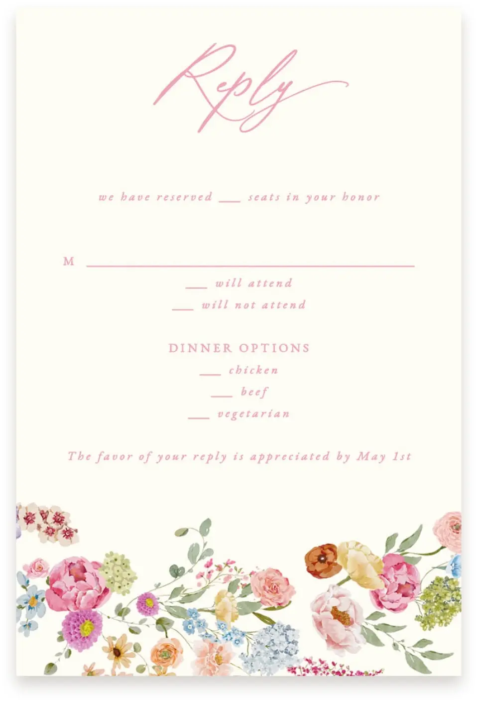 This is a  4" x 6" RSVP Postcards (Pocket Invitation) called The Florence printed in full color with Silver foil on Luxe Satin (coated) paper