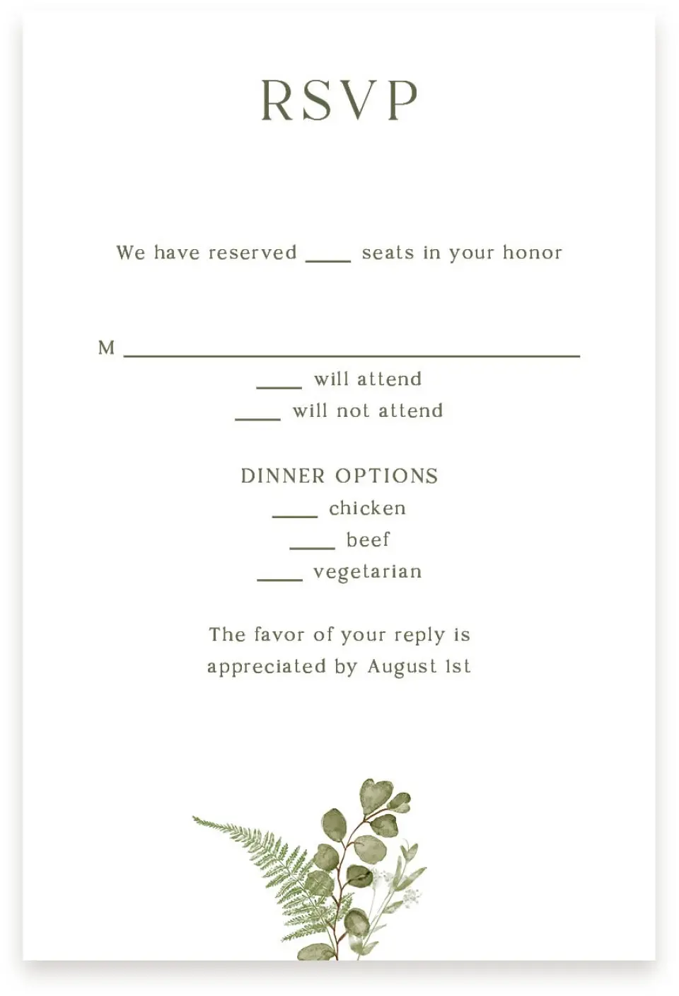 This is a  4" x 6" RSVP Postcards (Pocket Invitation) called The Hailey printed in full color with Silver foil on Luxe Satin (coated) paper