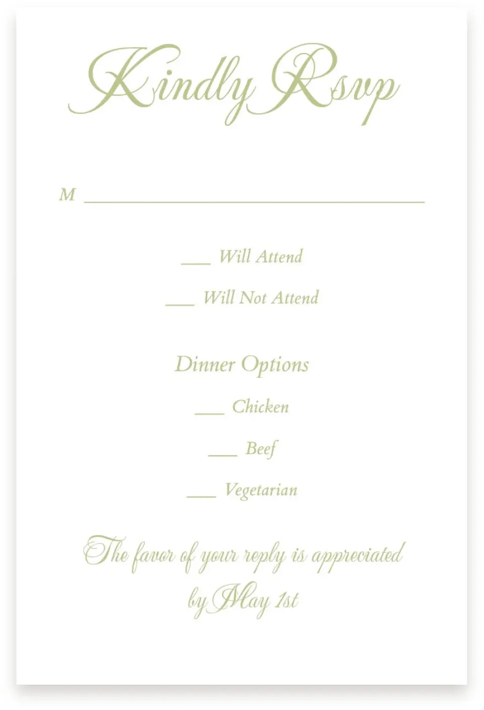 This is a  4" x 6" RSVP Postcards (Pocket Invitation) called Southern Belle printed in full color with Silver foil on Luxe Satin (coated) paper